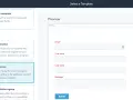 Interface de création de formulaires, offrant des modèles comme "Contact us" ou "Registration", une alternative à Google Forms.