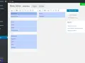 Interface de présentation tableau de bord pour l'édition de menus.