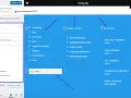 Interface WordPress pour modifier le footer. Colonne 3 du footer affichant des produits.