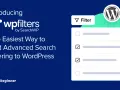 Introduction de wpfilters, l'outil pour un **search** et **filter** avancé sur WordPress. Facilitez votre recherche.