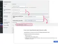 Interface WordPress montrant les réglages généraux pour changer l'URL du site. Une erreur indique que le site n'est pas accessible à l'adresse saisie.