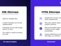 Comparaison des sitemaps XML (pour moteurs de recherche) et HTML (pour humains).