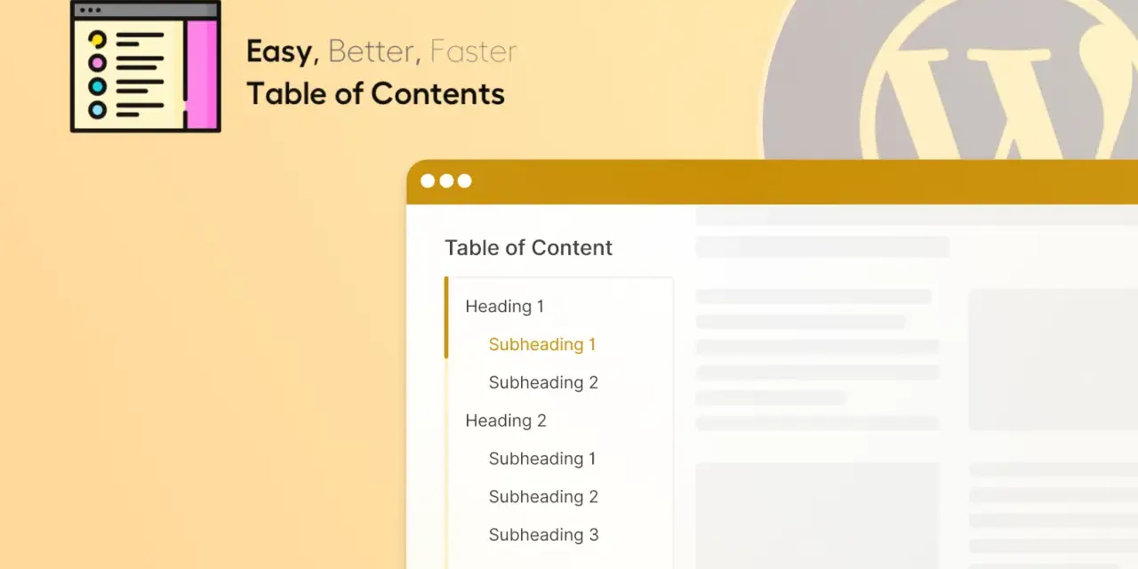 Un tableau de contenu facile pour organiser vos articles. Un design épuré et une navigation intuitive.