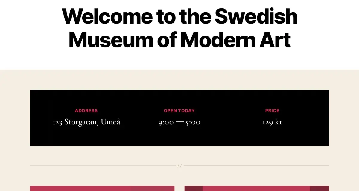Bienvenue au Musée d'Art Moderne de Suède, une visite en **twenty twenty** pour découvrir l'art. Adresse, horaires et prix indiqués.
