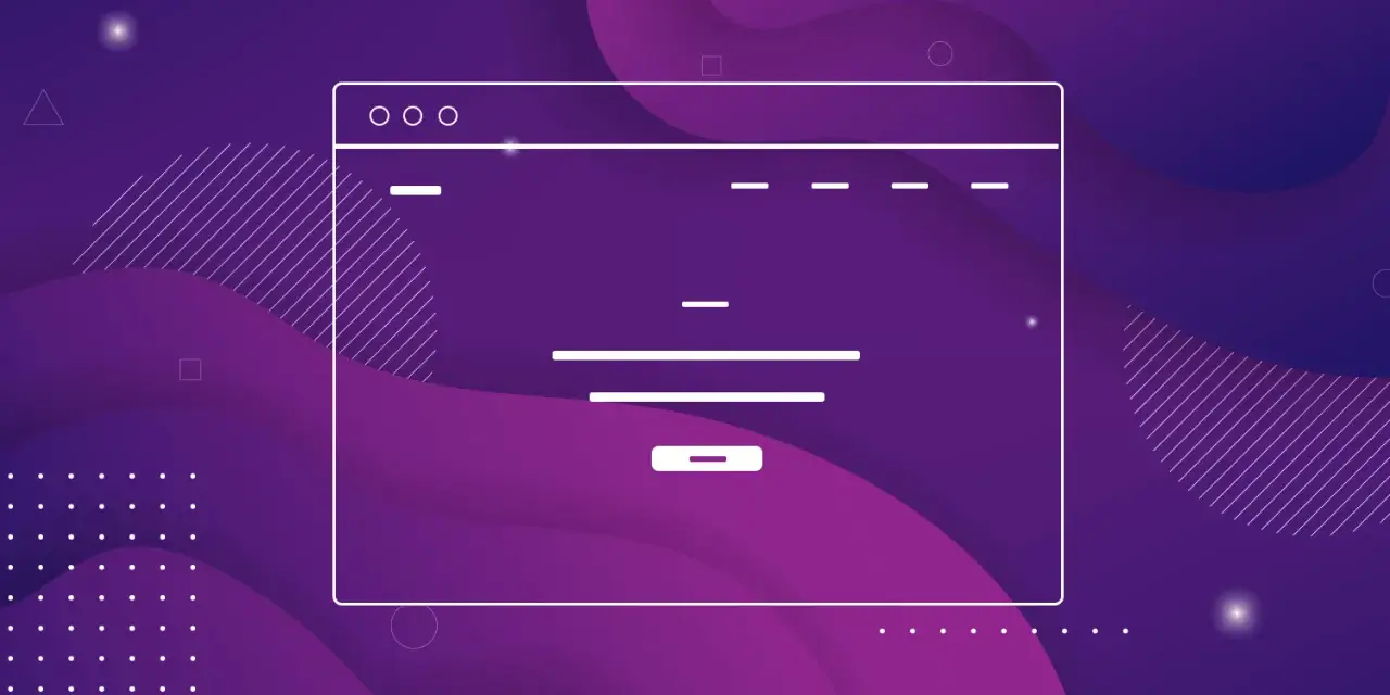 Un écran d'ordinateur stylisé sur un **arrière-plan personnalisé** aux dégradés violets et aux formes abstraites.