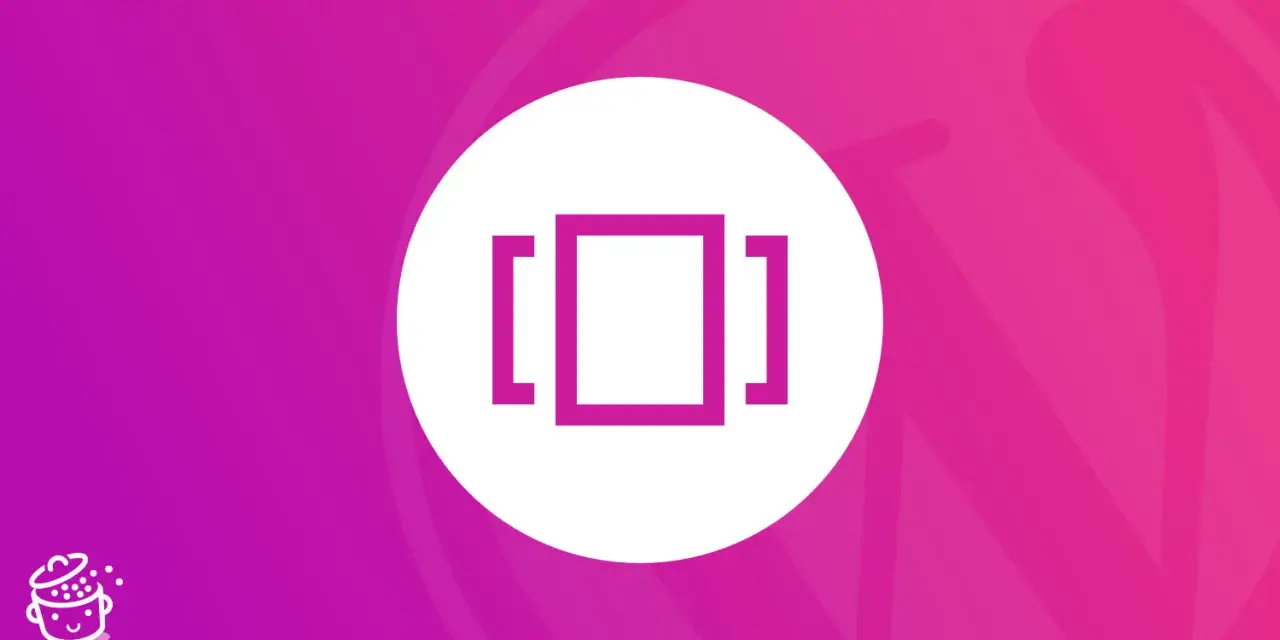 Icône de **revolution slider wordpress** sur fond dégradé rose et violet.