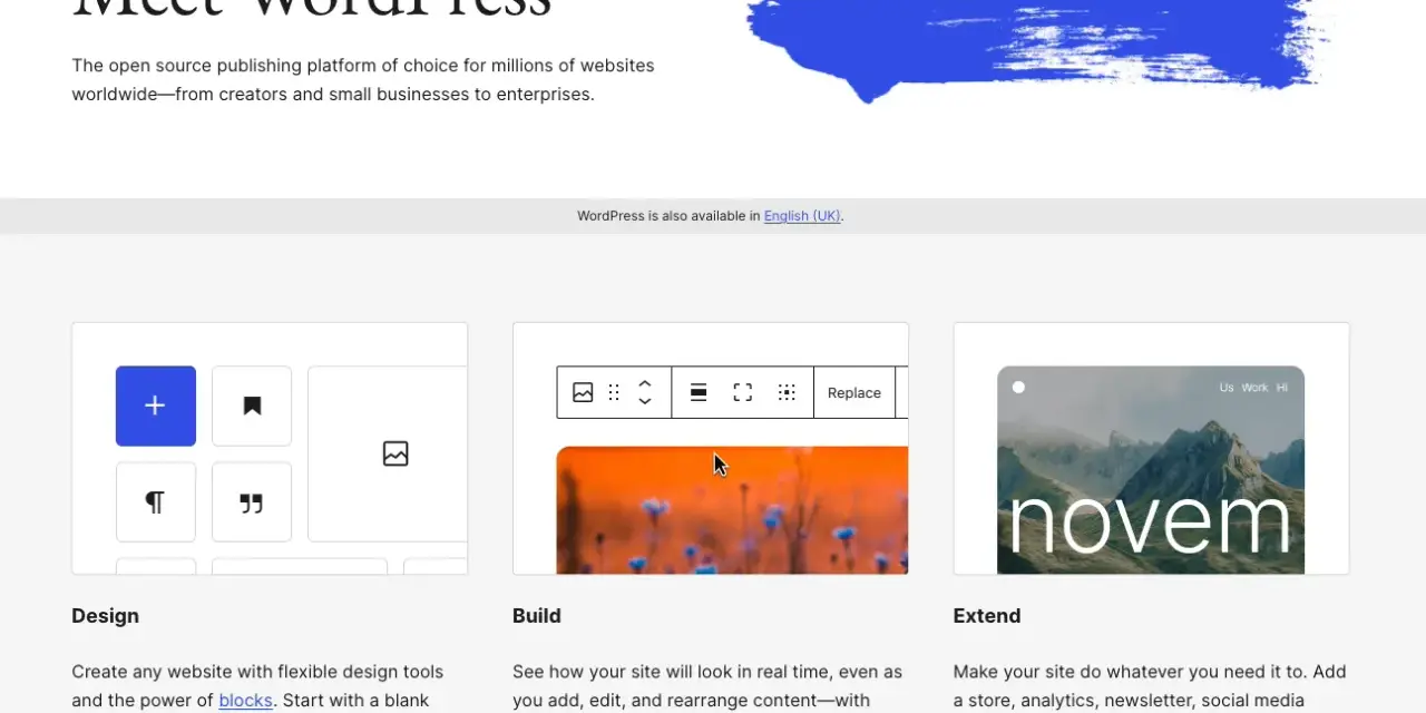 WordPress, la plateforme de blog populaire, permet de créer des sites web avec des outils flexibles.