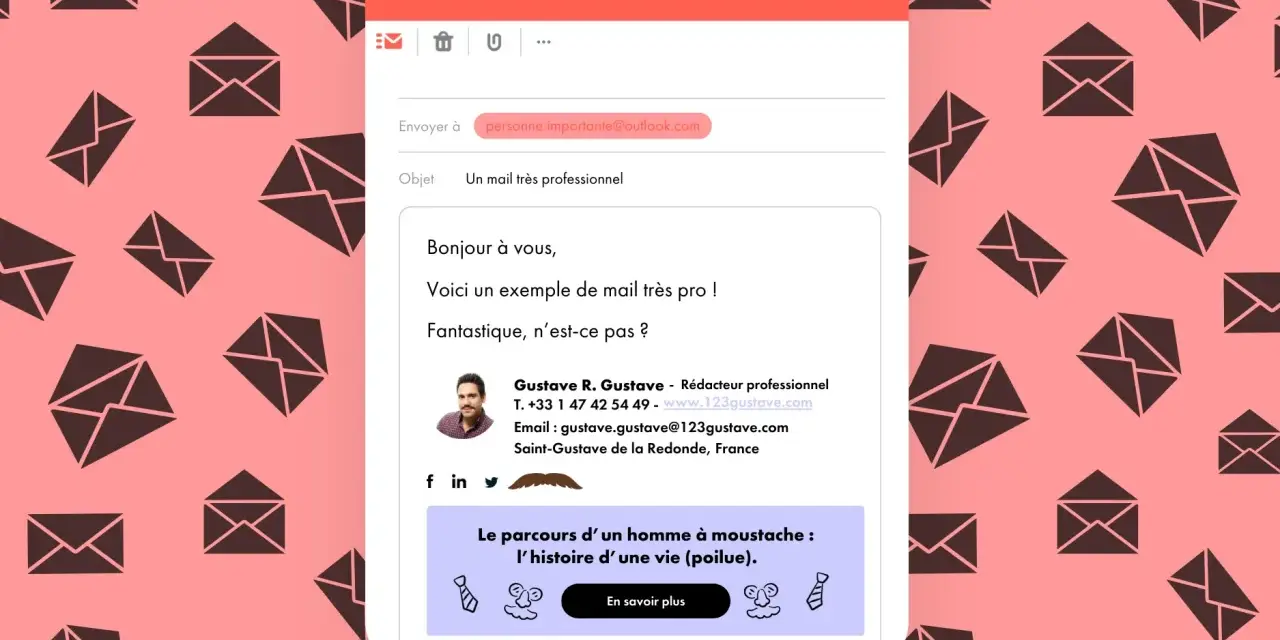 Un exemple de mail professionnel pour vous aider à créer une adresse mail en 2 minutes.