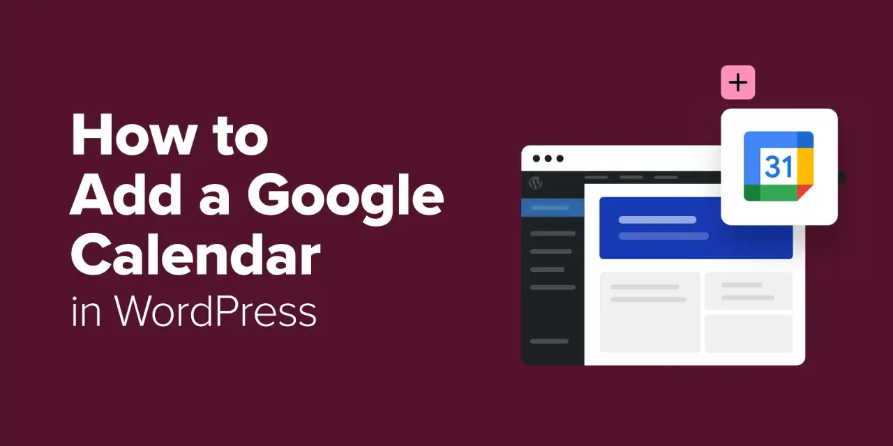 Intégrer un Google Calendar dans WordPress. Icône du calendrier Google avec le chiffre 31.
