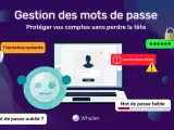 Illustration sur la gestion des mots de passe : tentative restante, mot de passe erroné, mot de passe faible, mot de passe oublié.