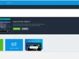 Tableau de bord Smart Slider 3 avec une vidéo de démarrage et des options pour créer un nouveau slider ou explorer la bibliothèque de modèles.