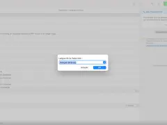 Fenêtre de Poedit pour traduire un plugin WordPress. Sélection de la langue : français (France).
