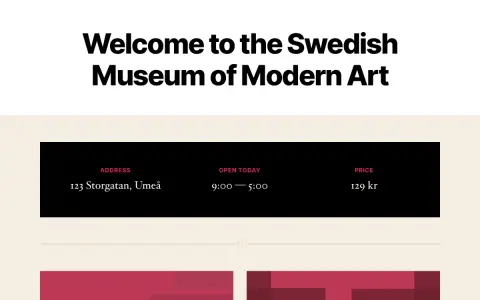 Bienvenue au Musée d'Art Moderne de Suède, une visite en **twenty twenty** pour découvrir l'art. Adresse, horaires et prix indiqués.