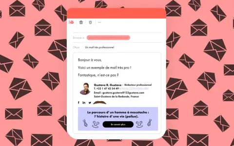 Un exemple de mail professionnel pour vous aider à créer une adresse mail en 2 minutes.
