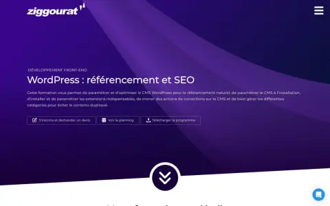 Formation WordPress : référencement et SEO. Apprenez à optimiser votre site pour le SEO naturel, installer des extensions et gérer le contenu.