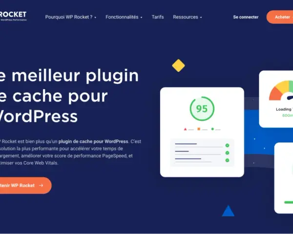 WP Rocket, le meilleur plugin de cache WordPress, accélère votre site. Découvrez les meilleurs plugins WordPress pour des performances optimales.