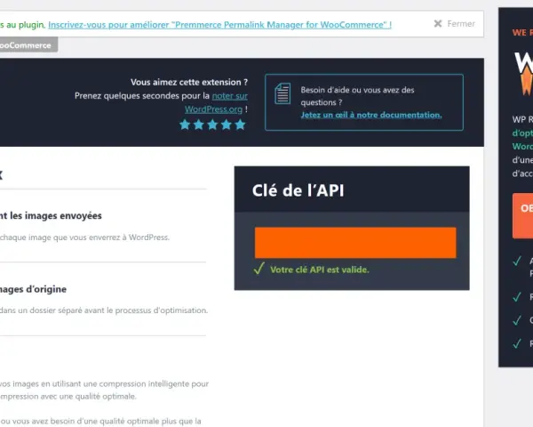 Paramètres d'Imagify, un wordpress image optimizer, pour optimiser automatiquement les images et conserver les originaux.