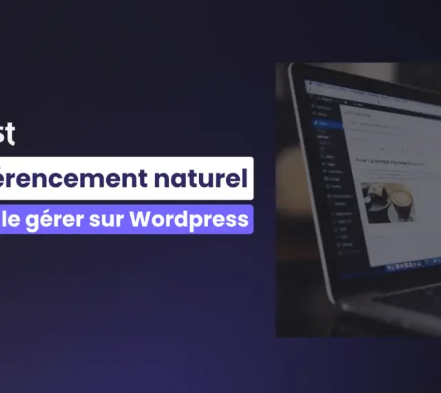 Yoast SEO aide à gérer le référencement naturel sur Wordpress. Un article de blog sur la promotion de nouveaux articles est visible sur l'écran.