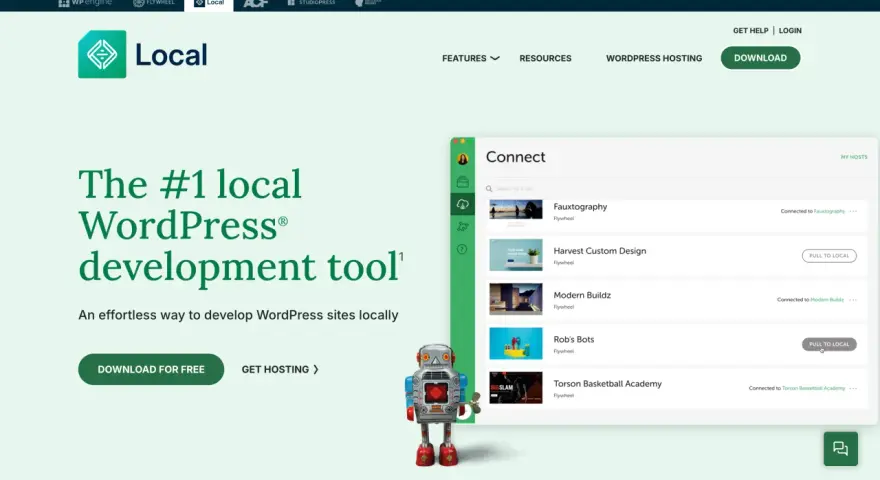 L'outil #1 pour installer WordPress localement. Téléchargez Local pour développer vos sites web facilement.
