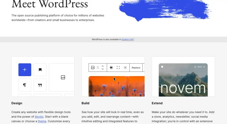 WordPress, la plateforme de blog populaire, permet de créer des sites web avec des outils flexibles.