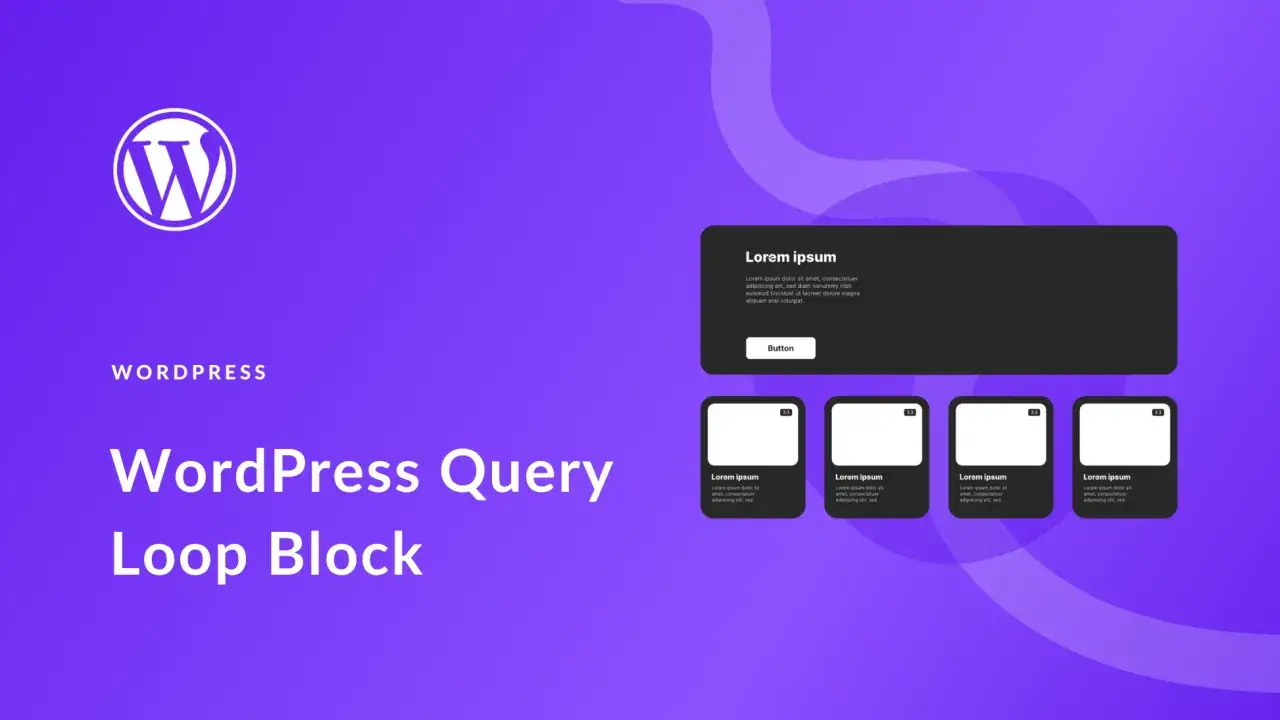 Illustration d'une page blog WordPress avec le logo et le titre