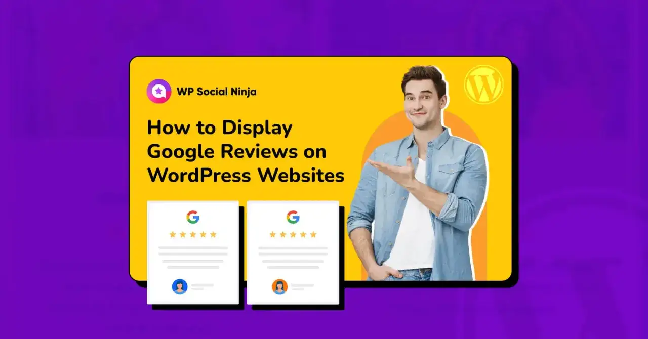 Un homme présente comment afficher les avis Google sur les sites WordPress.
