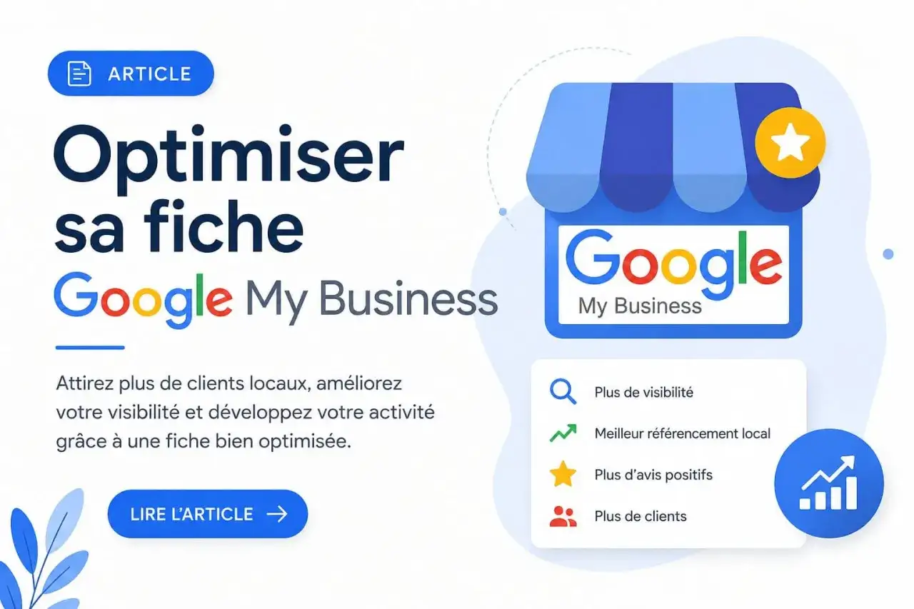 Optimisez votre fiche Google My Business pour le r&eacute;f&eacute;rencement local. Attirez plus de clients et am&eacute;liorez votre visibilit&eacute;.