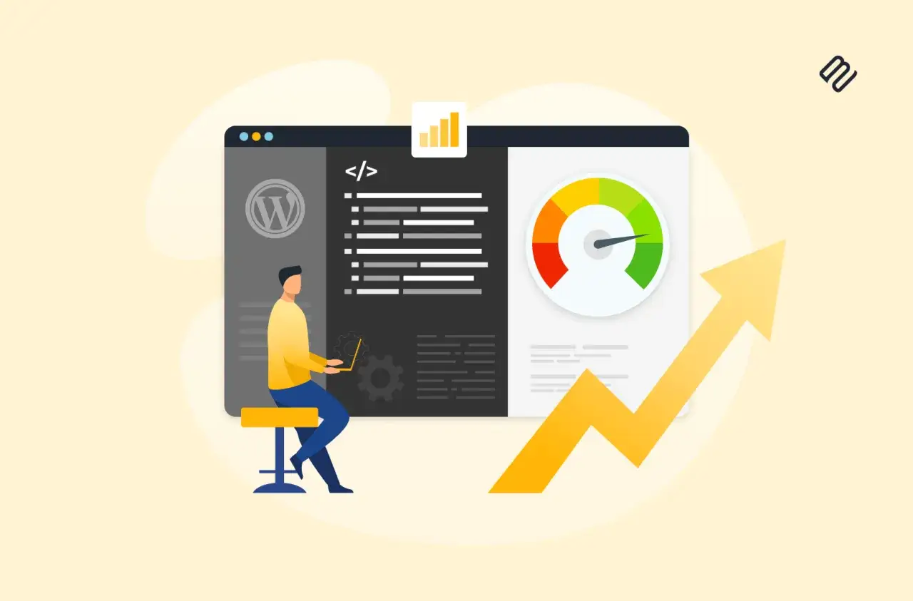 Un développeur optimise un site WordPress avec un plugin cache, améliorant la vitesse et les performances.